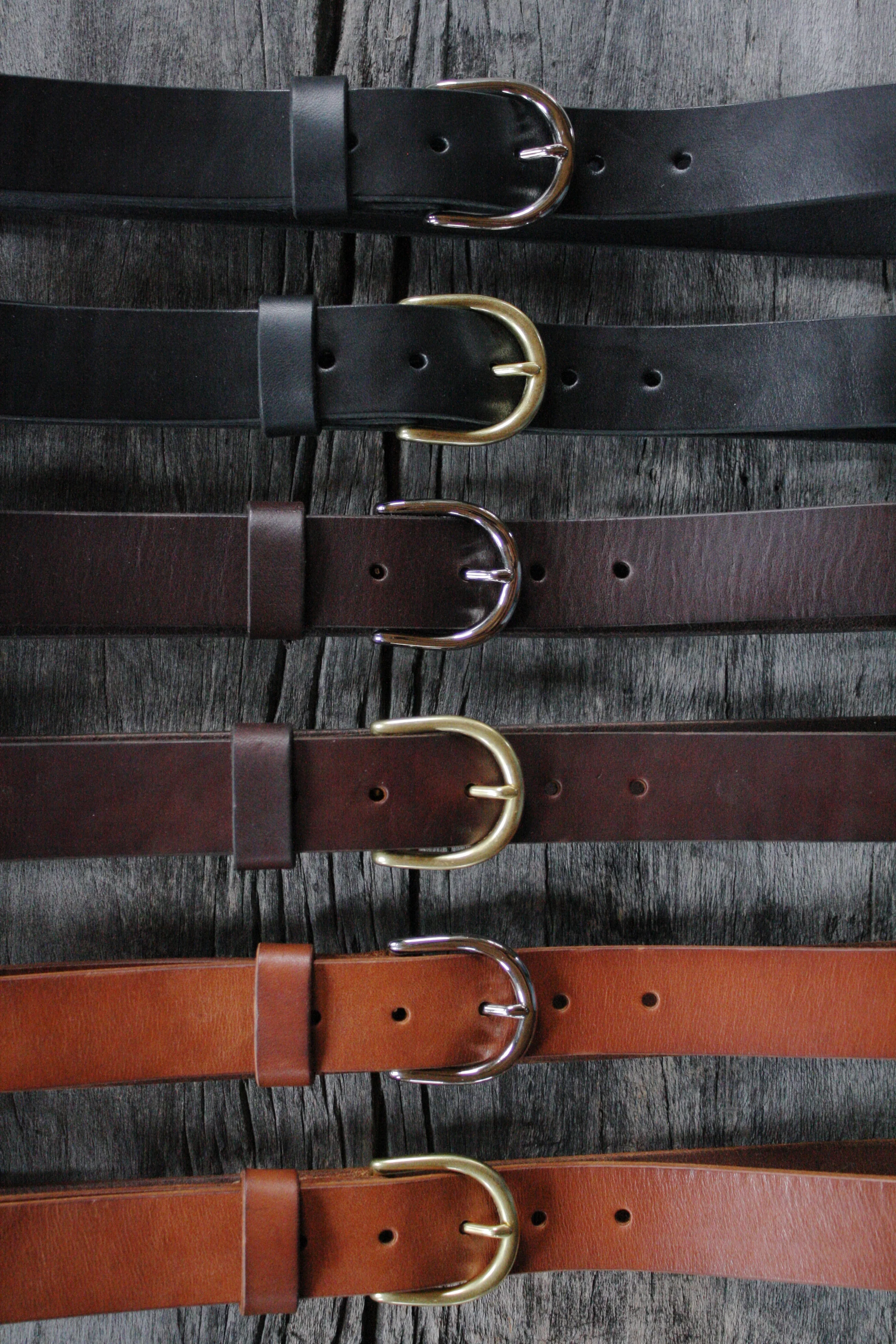 Classic 1.25" Handmade Leather Belt - Image 3