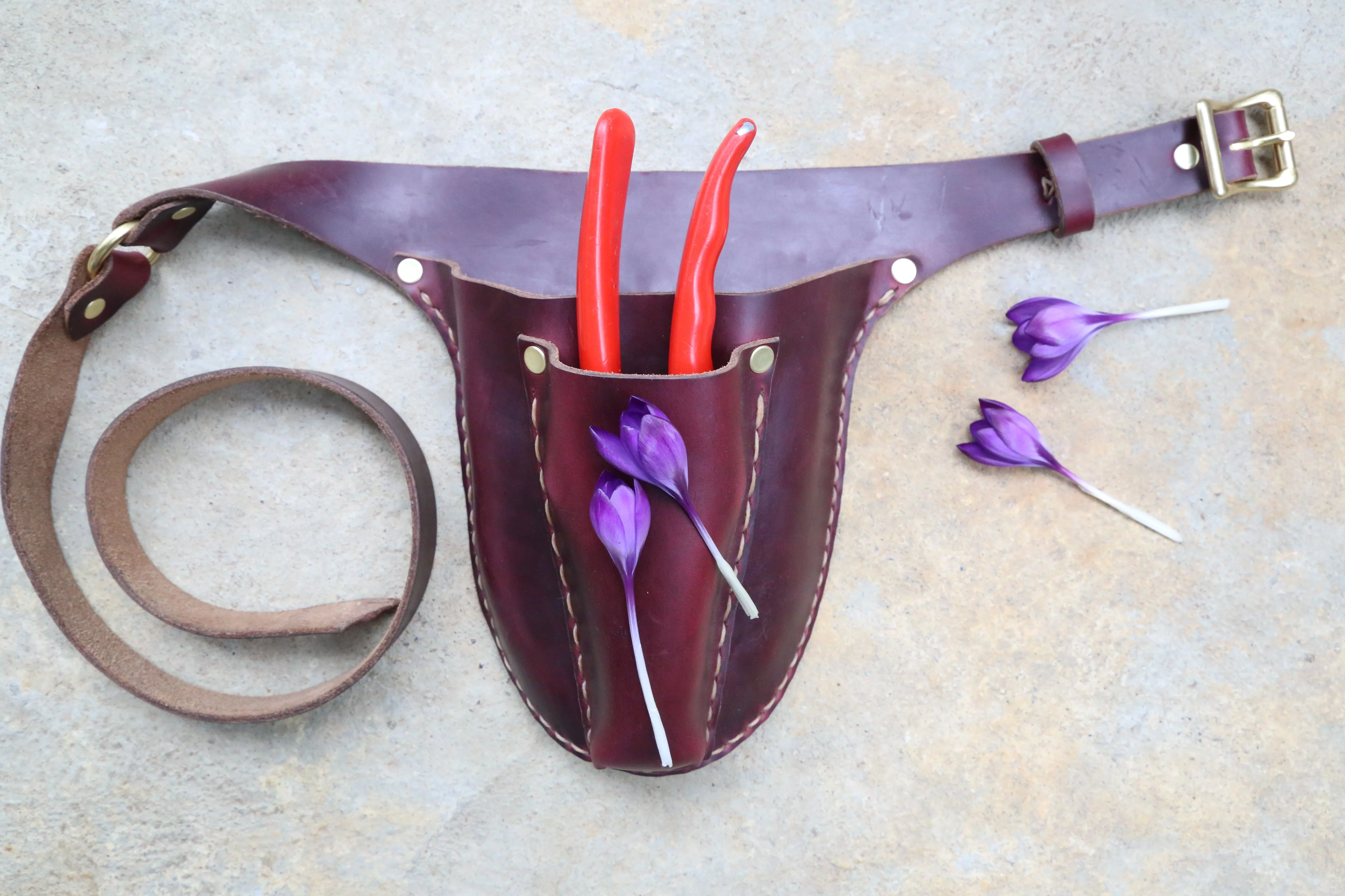 Burgundy Garden Tool Belt - Image 4
