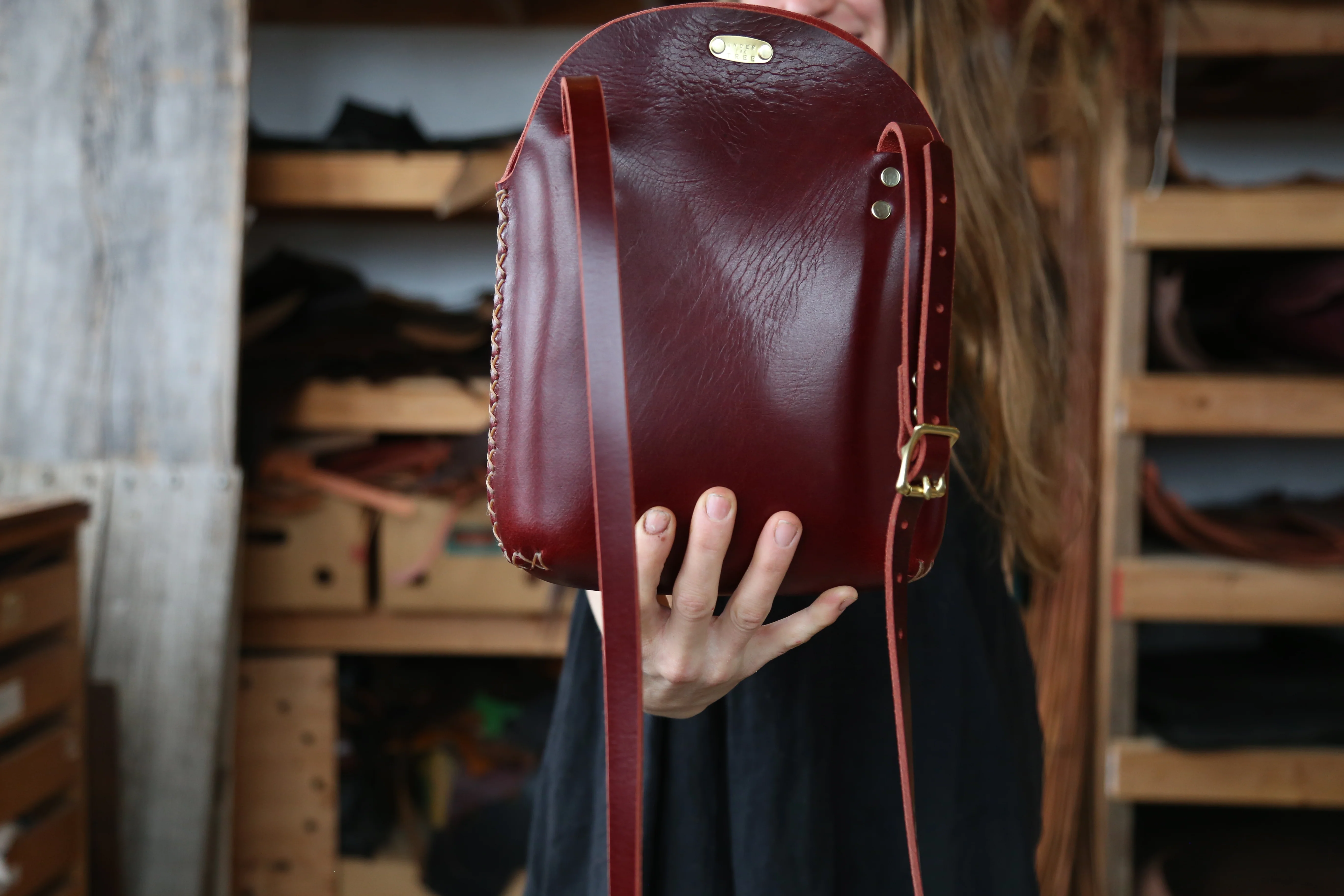 Large Cherry Minimalist Crossbody Bag - Image 4
