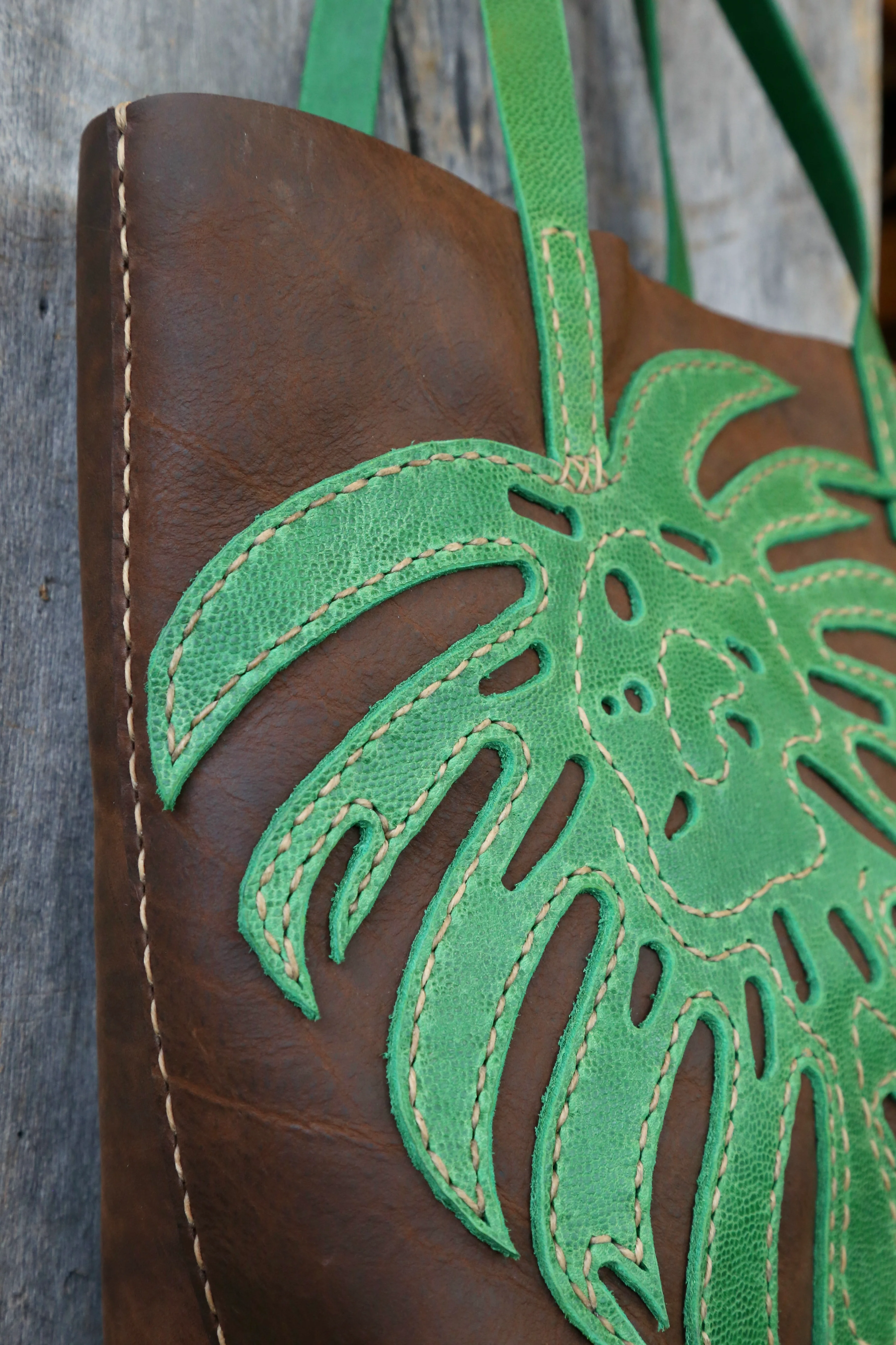 Monstera Leaf Tote - Image 5