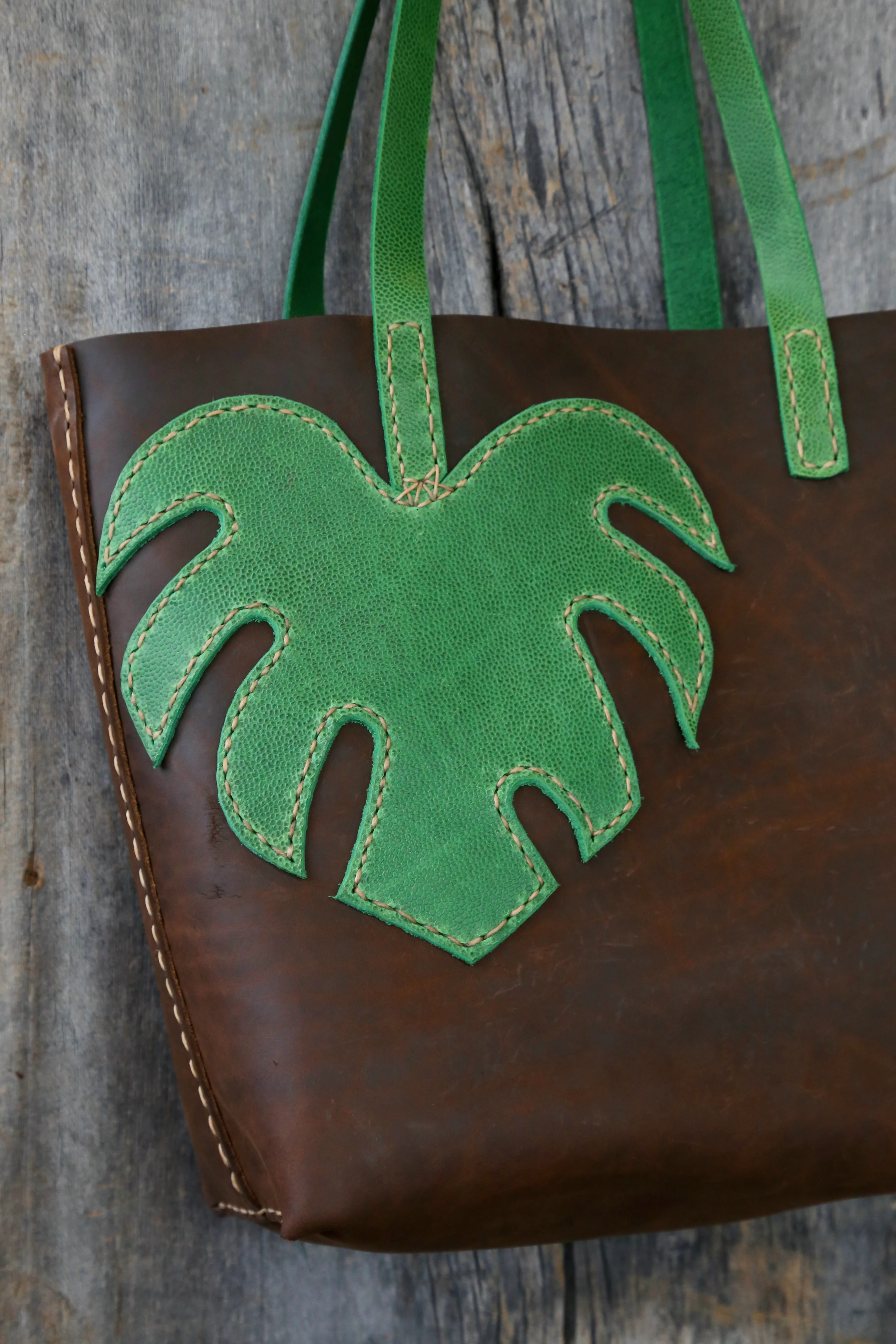Monstera Leaf Tote - Image 6